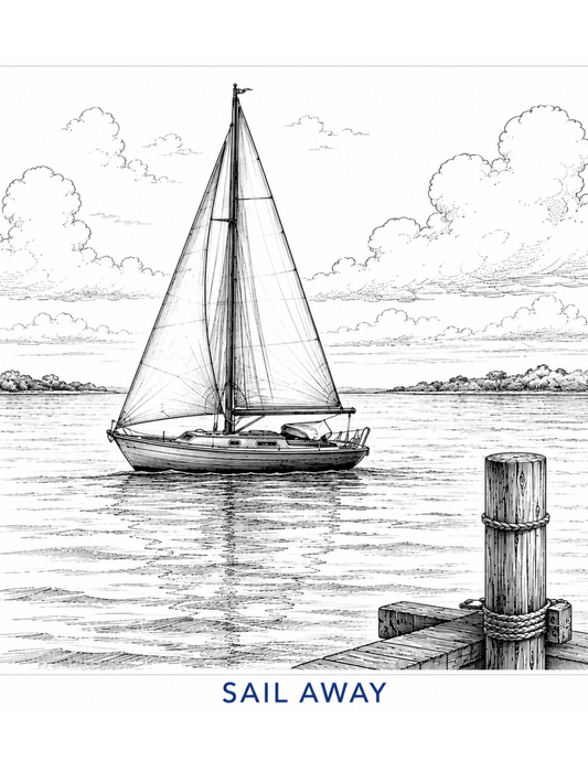 Sail Away Paint and Sip Kit